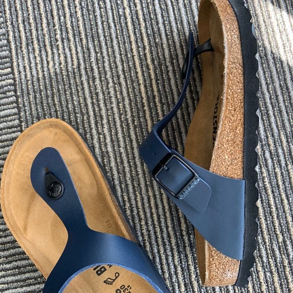 birkenstock gizeh navy blue